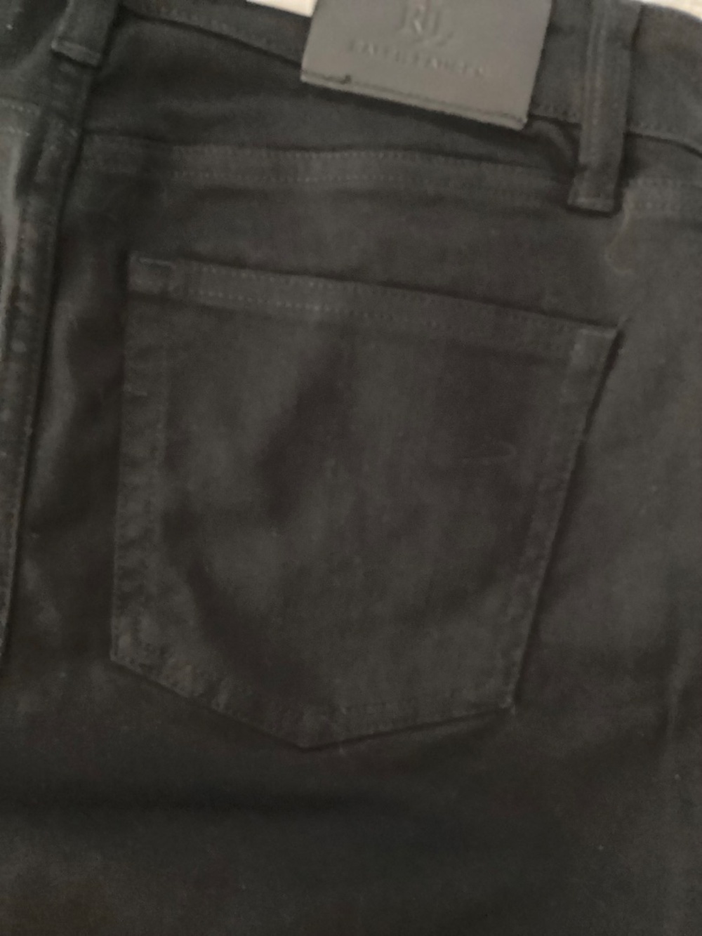 LAUREN RALPH LAUREN BLACK STRAIGHT LEG STRETCH JEANS SIZE 2 - Picture 9 of 13